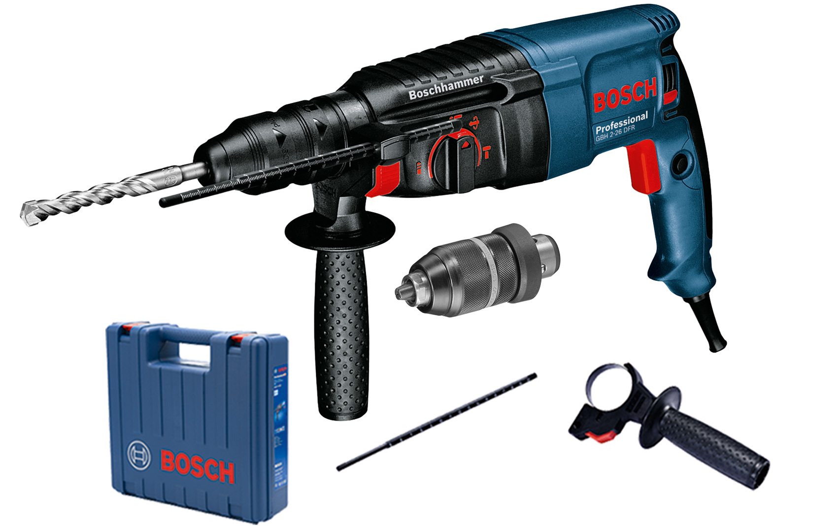 Перфоратор Bosch GBH 2-26 DFR, SDS-plus, 800Вт, 3Дж, 2.9кг