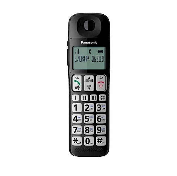 Телефон Dect Panasonic KX-TGE110UCB Black