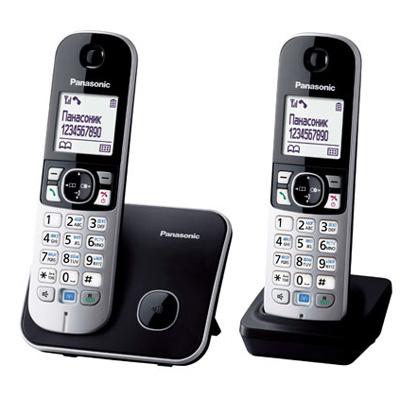 Телефон Dect Panasonic KX-TG6812UAB Black