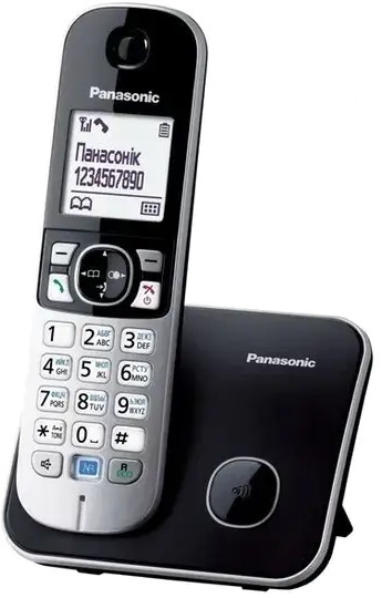 Телефон DECT PANASONIC KX-TG6811UAB Black