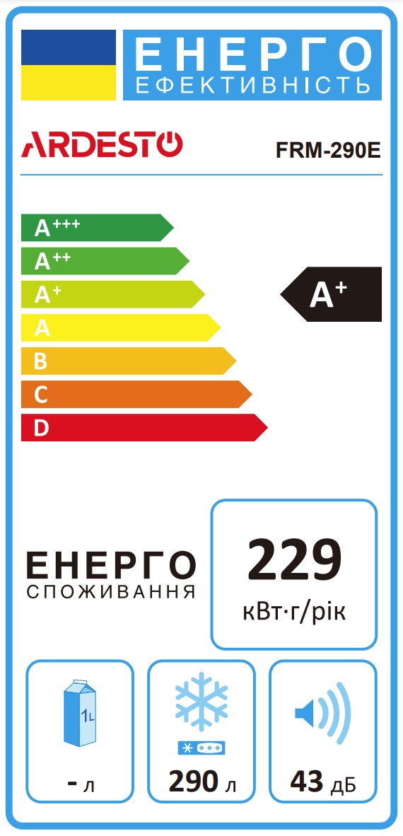 Морозильна скриня/холодильник Ardesto FRM-290E