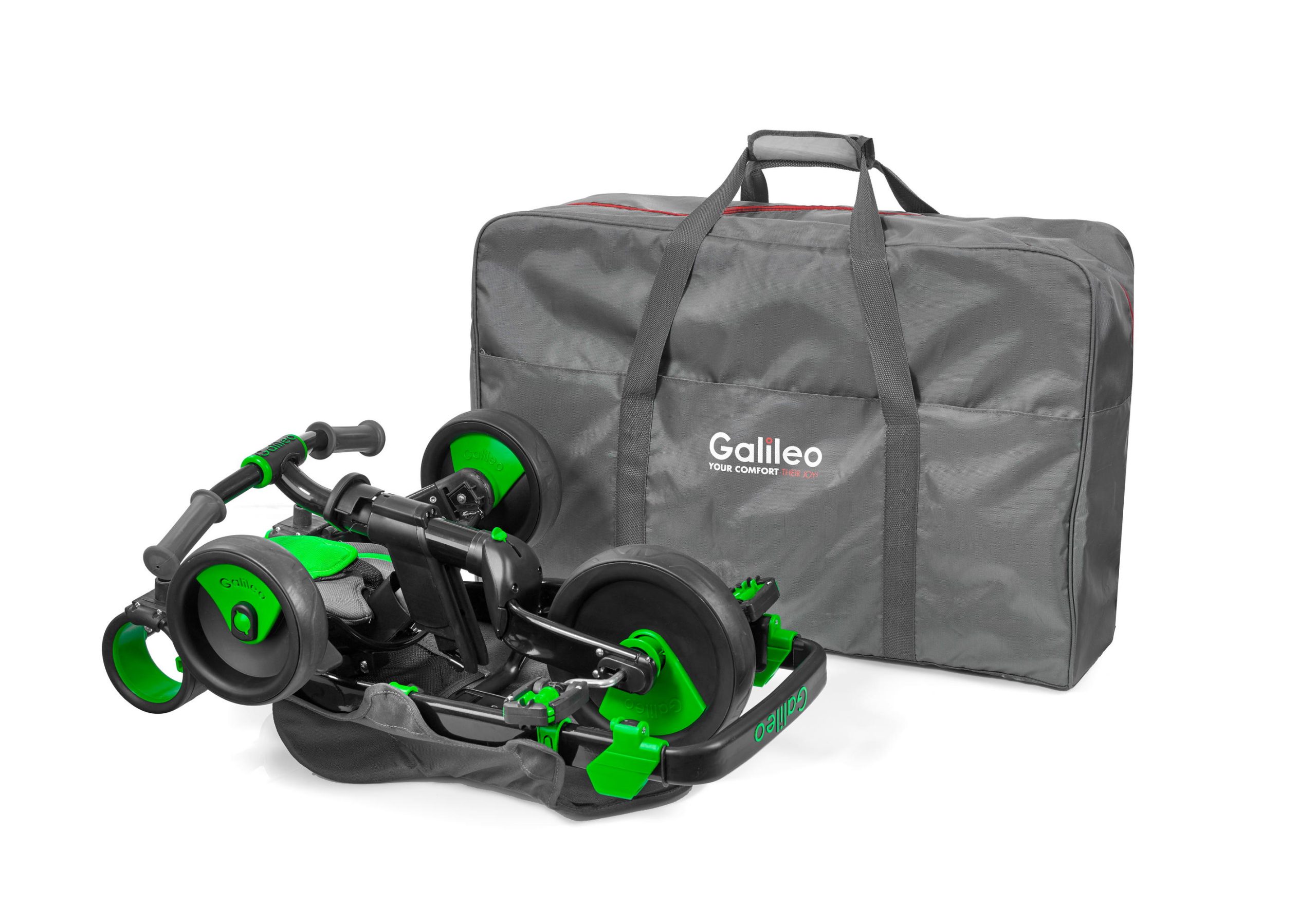 Триколісний велосипед Galileo STROLLCYCLE BLACK зелений