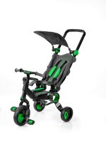 Трехколесный велосипед Galileo STROLLCYCLE BLACK зеленый