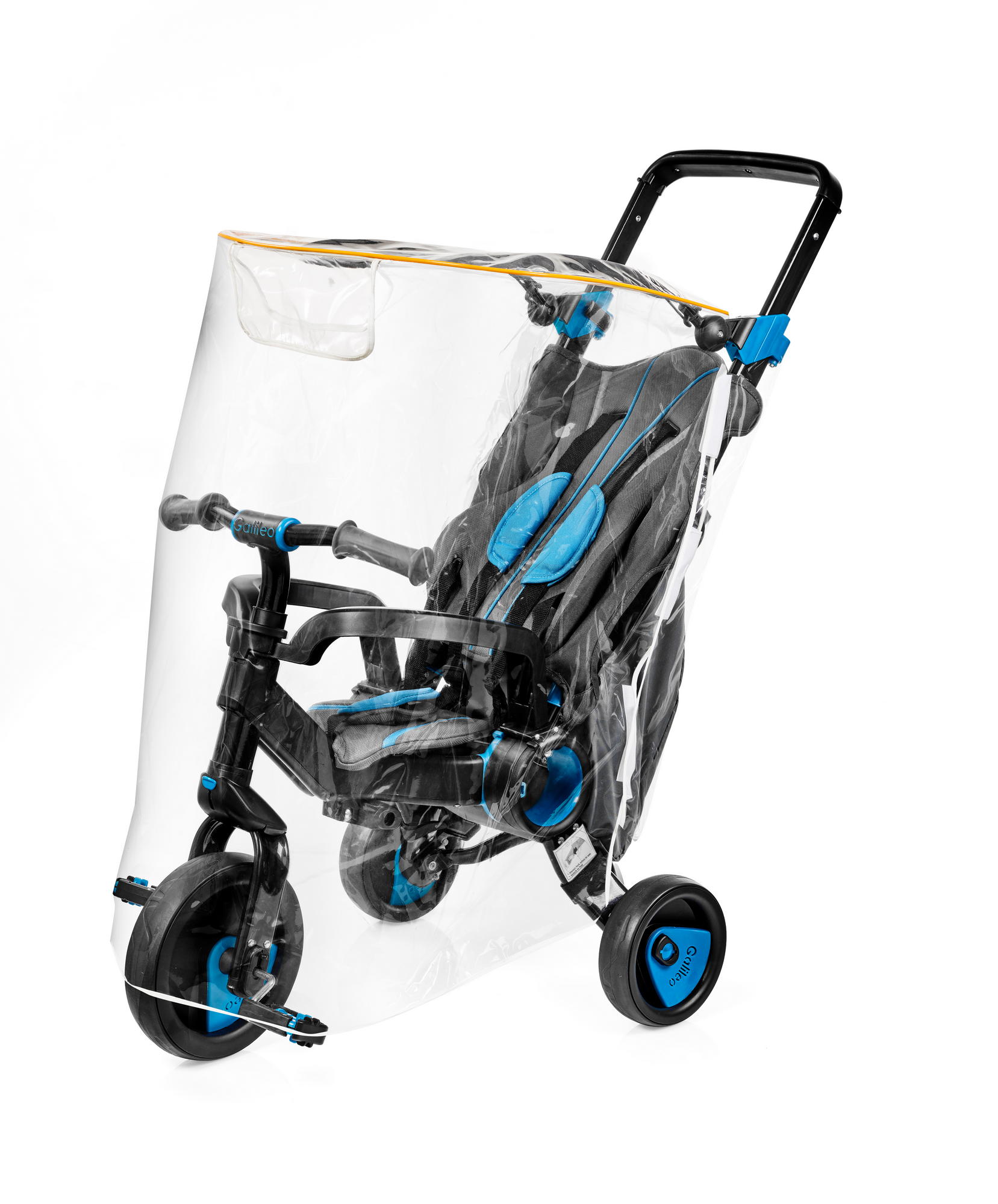 Триколісний велосипед Galileo STROLLCYCLE BLACK синій