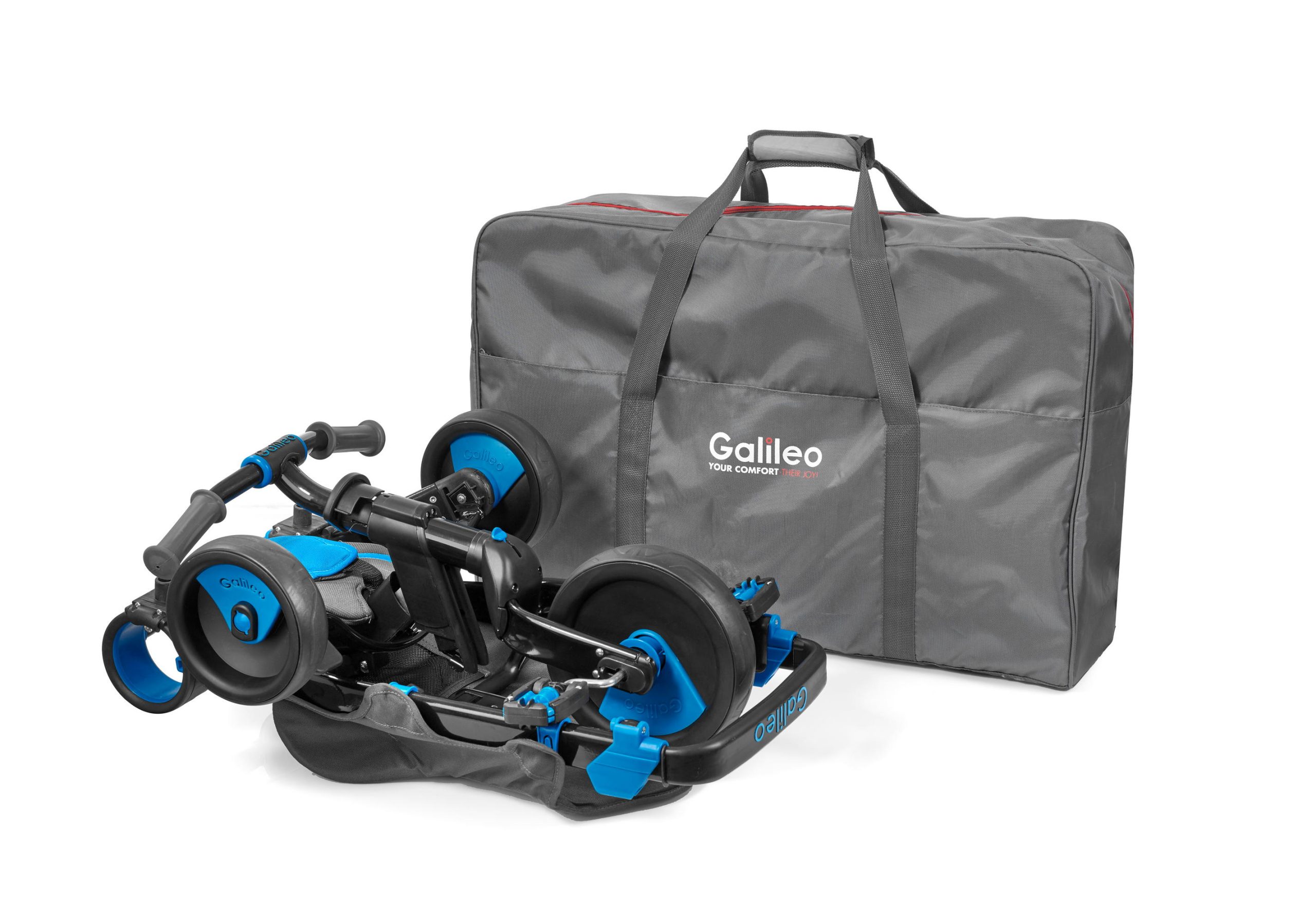 Трехколесный велосипед Galileo STROLLCYCLE BLACK синий