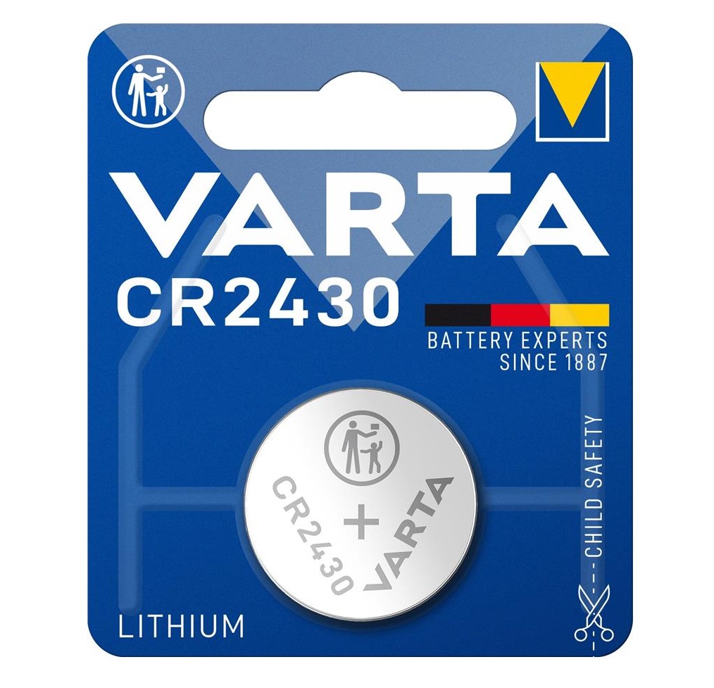 Батарейка VARTA літієва CR2430  блістер, 1 шт.