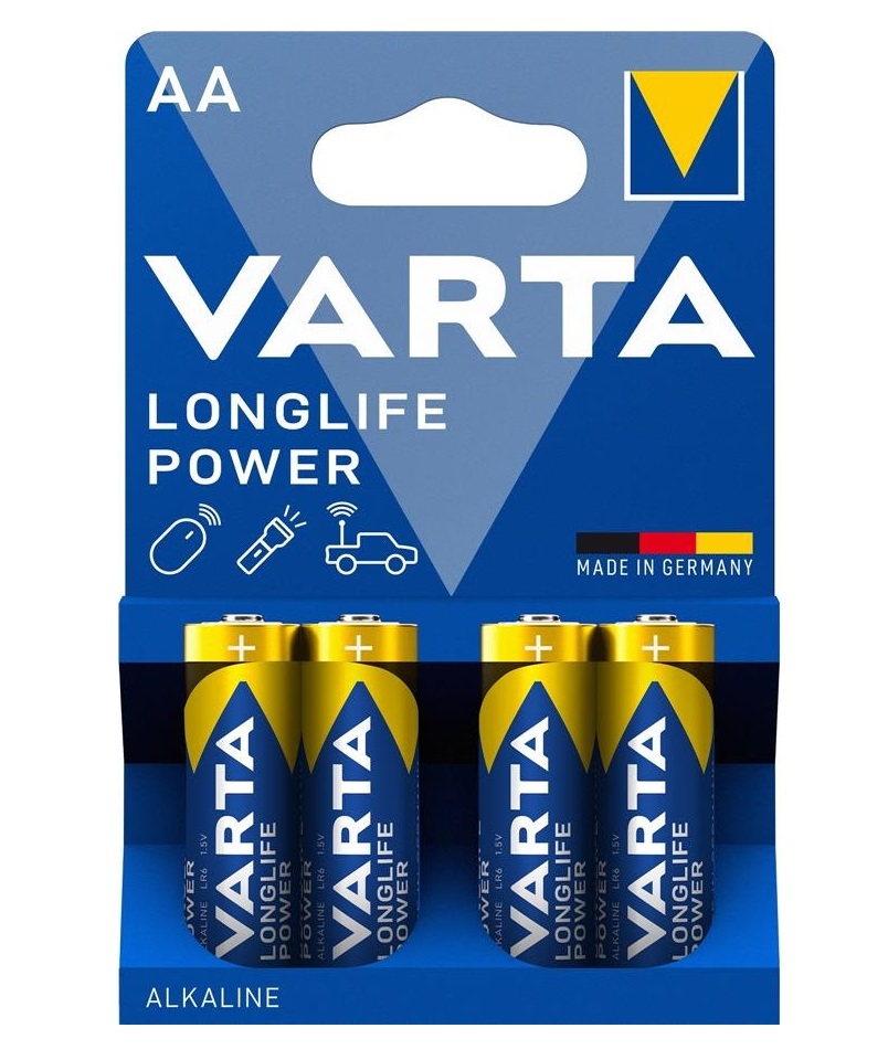 Батарейка VARTA LONGLIFE POWER лужна AA блістер, 4 шт.