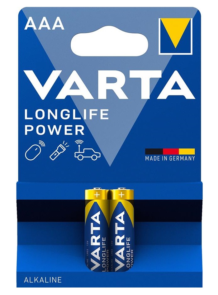 Батарейка VARTA LONGLIFE Power лужна AAA блістер, 2 шт.