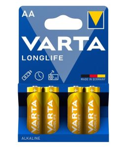 Батарейка VARTA LONGLIFE лужна AA блістер, 4 шт.