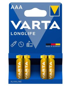 Батарейка VARTA LONGLIFE лужна AAA блістер, 4 шт.