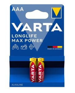 Батарейка VARTA LONGLIFE MAX POWER лужна AAA  блістер, 2 шт.