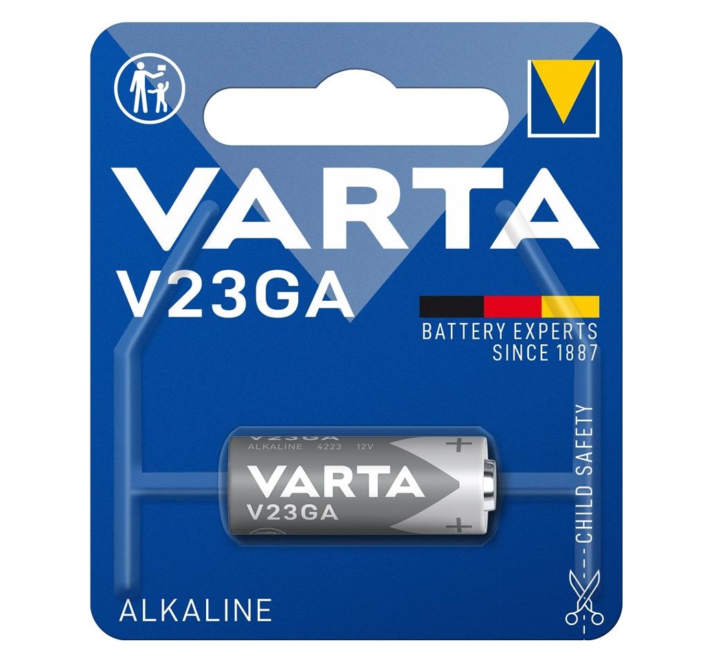 Батарейка VARTA лужна V23 GA (8LR23, 8LR932, GP23A, E23A, LRV08, MN21) блістер, 1 шт.