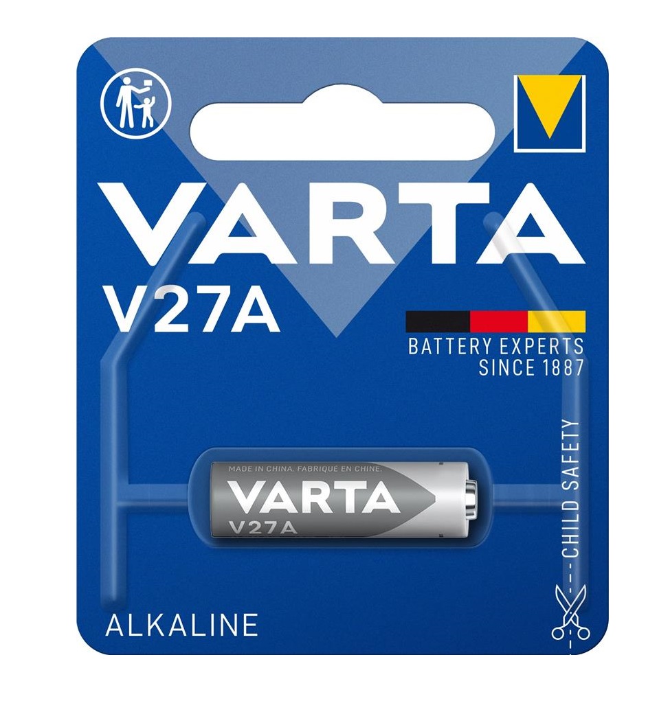 Батарейка VARTA лужна V27 A (MN27, 27А, GP27A, L828) блістер, 1 шт.