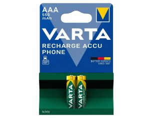 Акумулятор VARTA NI-MH Phone AAA 550 мАг, 2 шт. (58397101402)