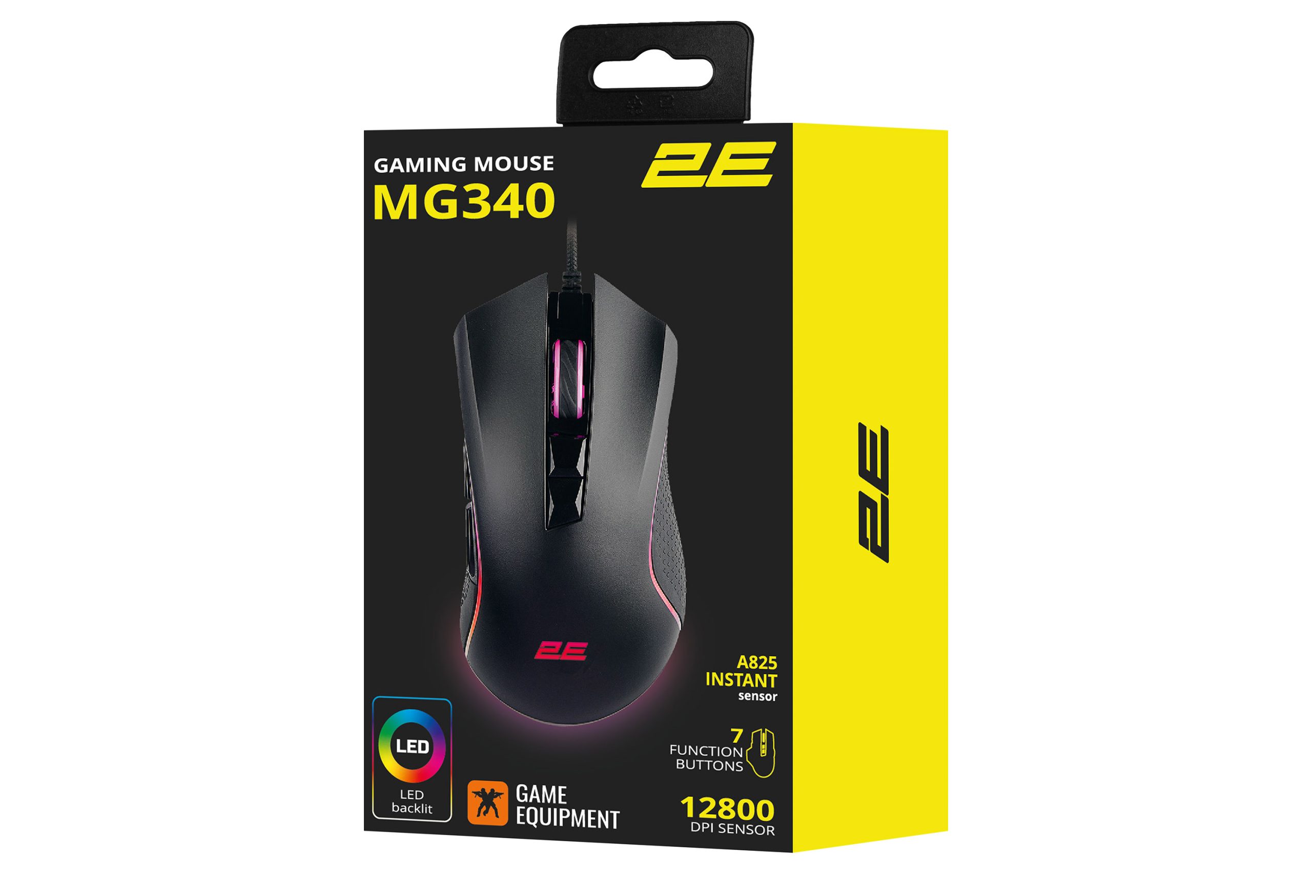 2E Gaming Миша MG340 RGB USB Black