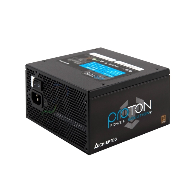 Блок живлення CHIEFTEC Proton  (600W), >85%, 80+ Bronze, 120мм, 1xMB 24pin(20+4), 1xCPU 8pin(4+4), 3xMolex, 6xSATA, 2xPCIe 8pin(