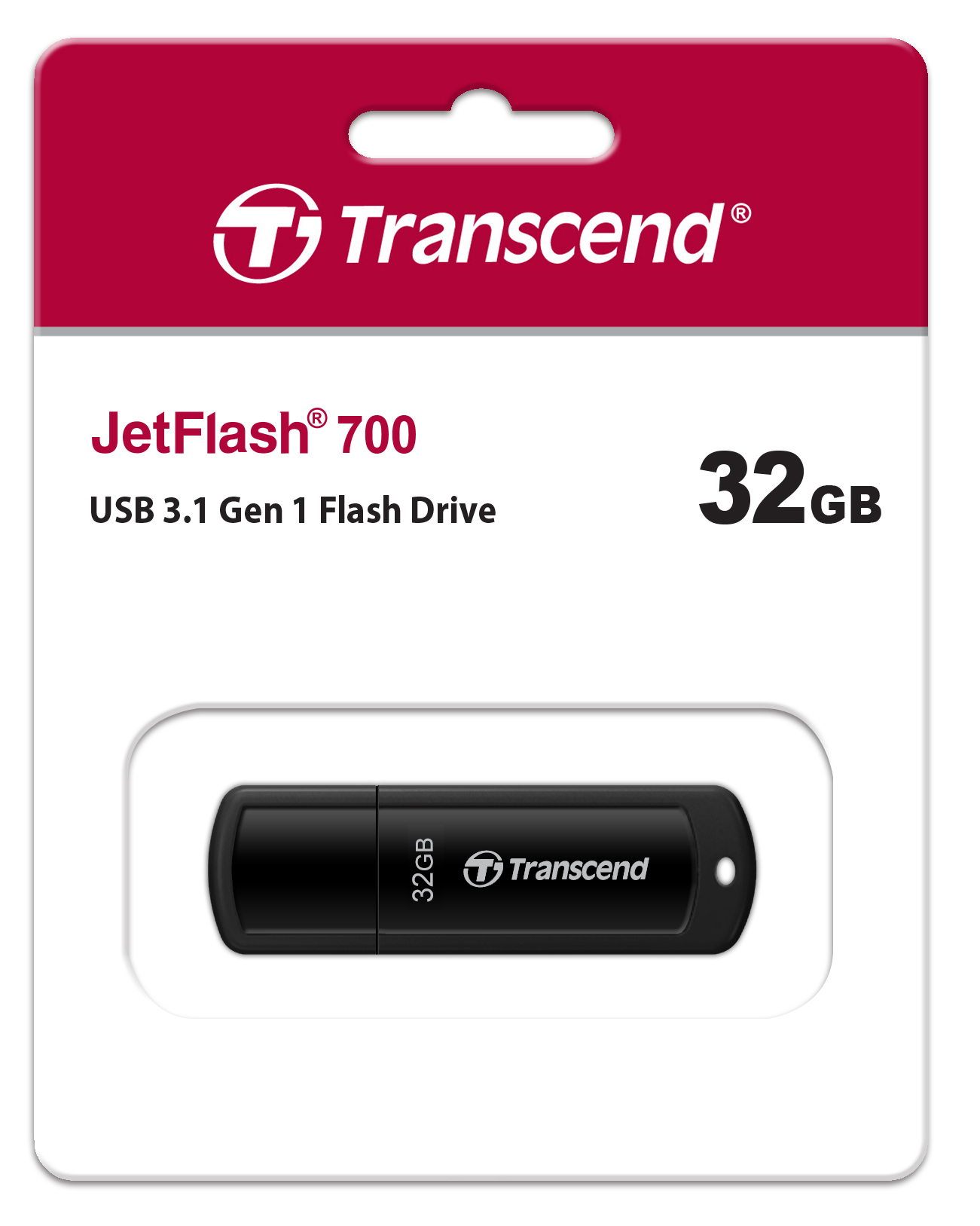 Накопичувач USB 3.1 TRANSCEND JetFlash 700 32GB (TS32GJF700)