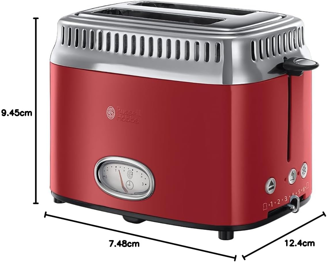 Тостер Russell Hobbs 21680-56 Retro Red