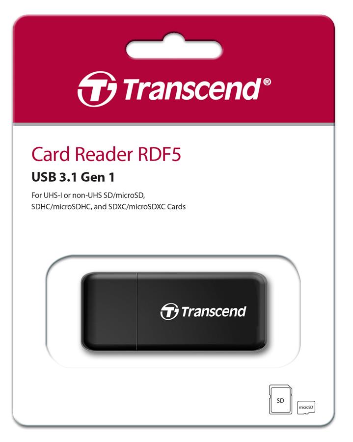 Кардидер Transcend RDF5 USB 3.1 Black