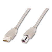 Кабель USB (AM/BM) принтер DIGITUS 1.8м White (AK-300102-018-E)