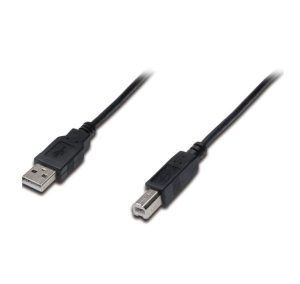 Кабель USB (AM/BM) принтер ASSMANN 3m, Black (AK-300102-030-S)