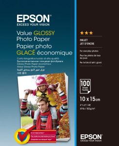 Epson Папір 100mmx150mm Value Glossy Photo Paper 100 арк.