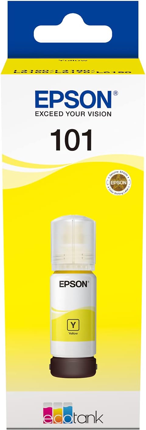 Контейнер с чернилами Epson 101 EcoTank L14150/L4150/L4160/L4260/L4267/L6160/L6170/L6190/L6270/L6290 yellow