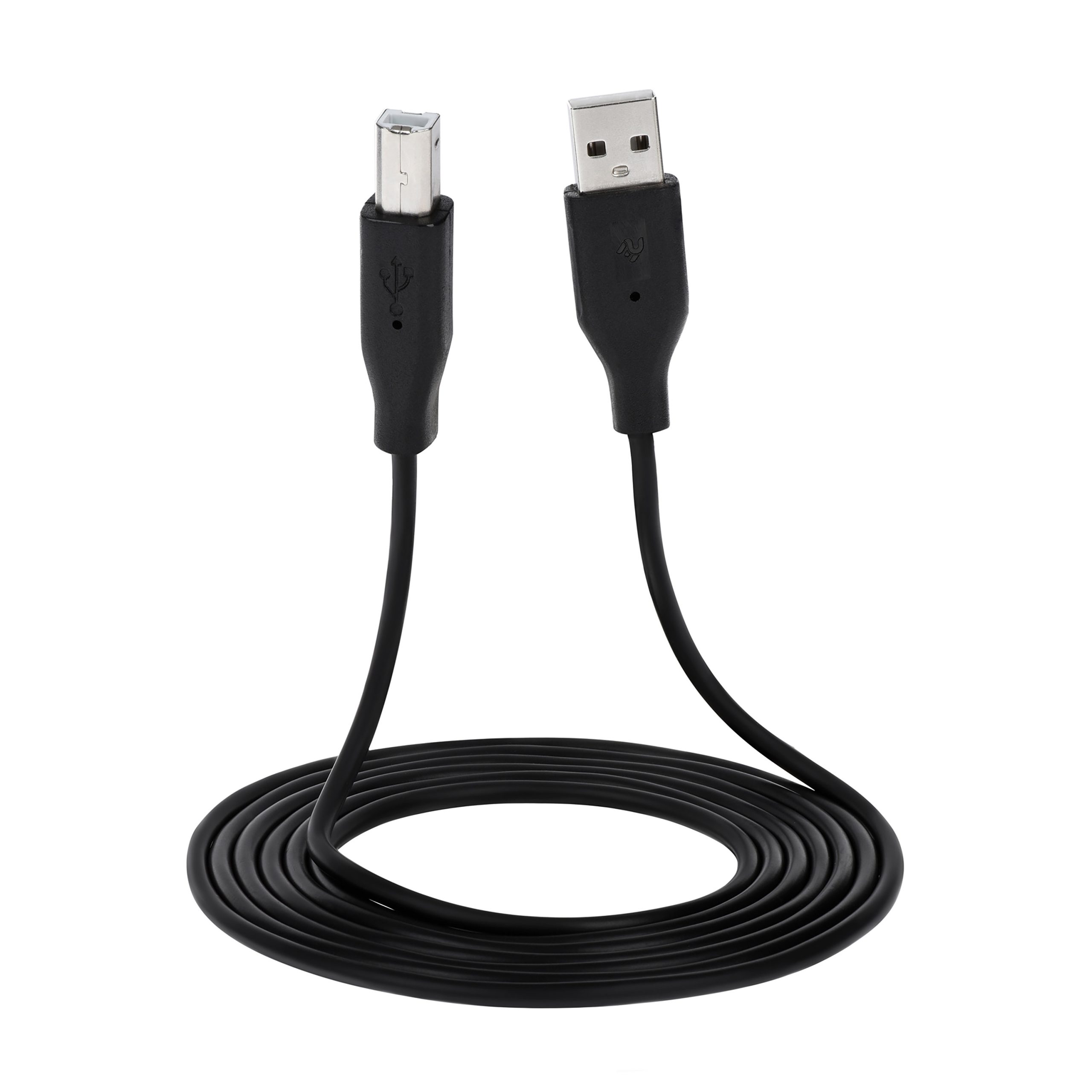 Кабель 2E USB 2.0 (AM/BM) DSTP, 1.8m, Black (2E-W-3169m1.8)