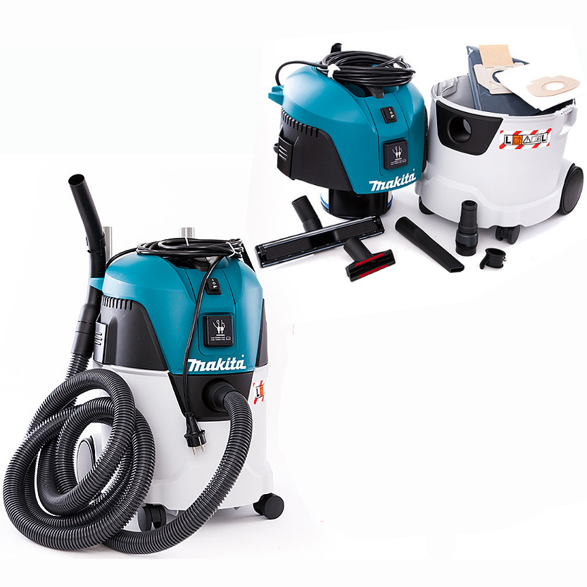 Пилосос професійний Makita VC2512L, 1000Вт, 210мБар, контейнер 25л, розетка 2600Вт, 7кг