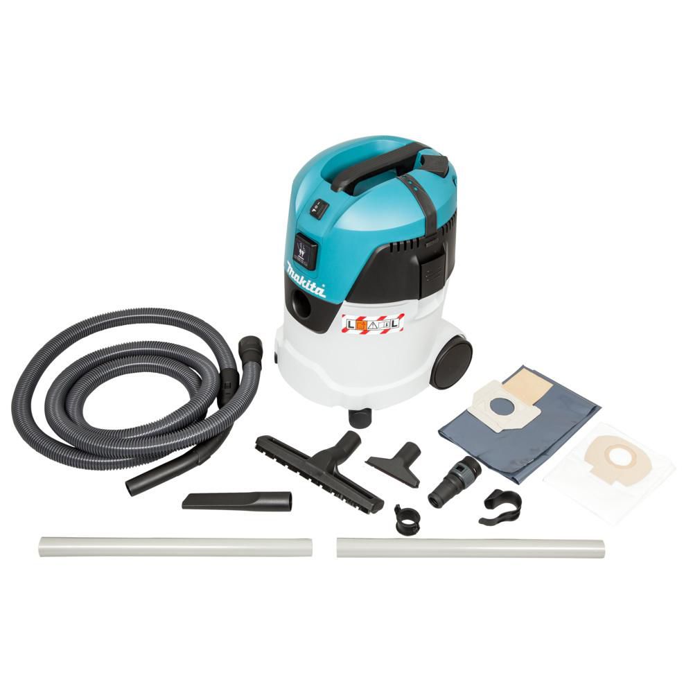 Пилосос професійний Makita VC2512L, 1000Вт, 210мБар, контейнер 25л, розетка 2600Вт, 7кг