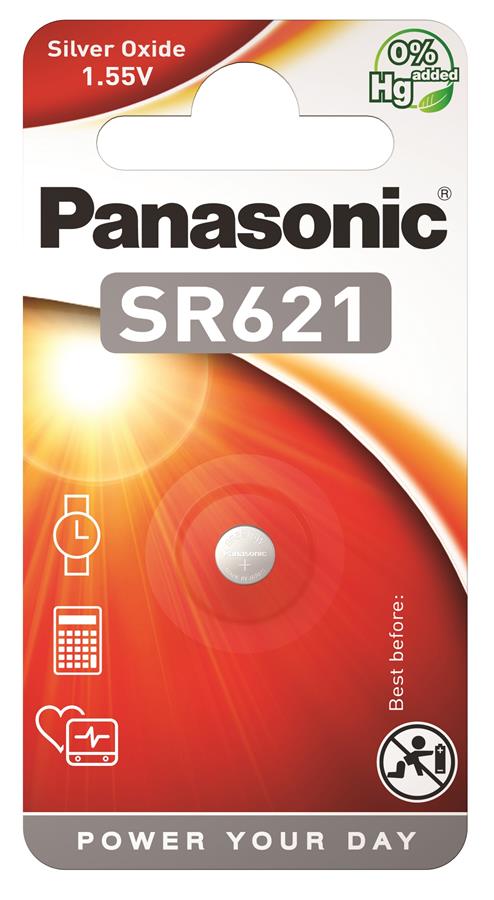 Батарейка Panasonic срібло-цинкова SR621(364, V364, D364) блістер, 1 шт.