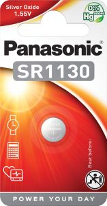 Батарейка Panasonic срібло-цинкова SR1130(390, V390, D390,SB-AU, SR54) блістер, 1 шт.