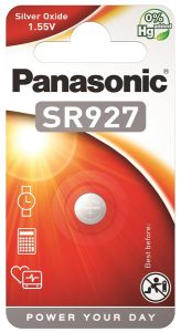 Батарейка Panasonic срібло-цинкова SR927(395, V395, D395) блістер, 1 шт.