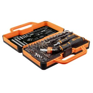 Набір біт з бітотримачем Neo Tools, 1/4", 69шт, 55 біт, 9 торцевих головок