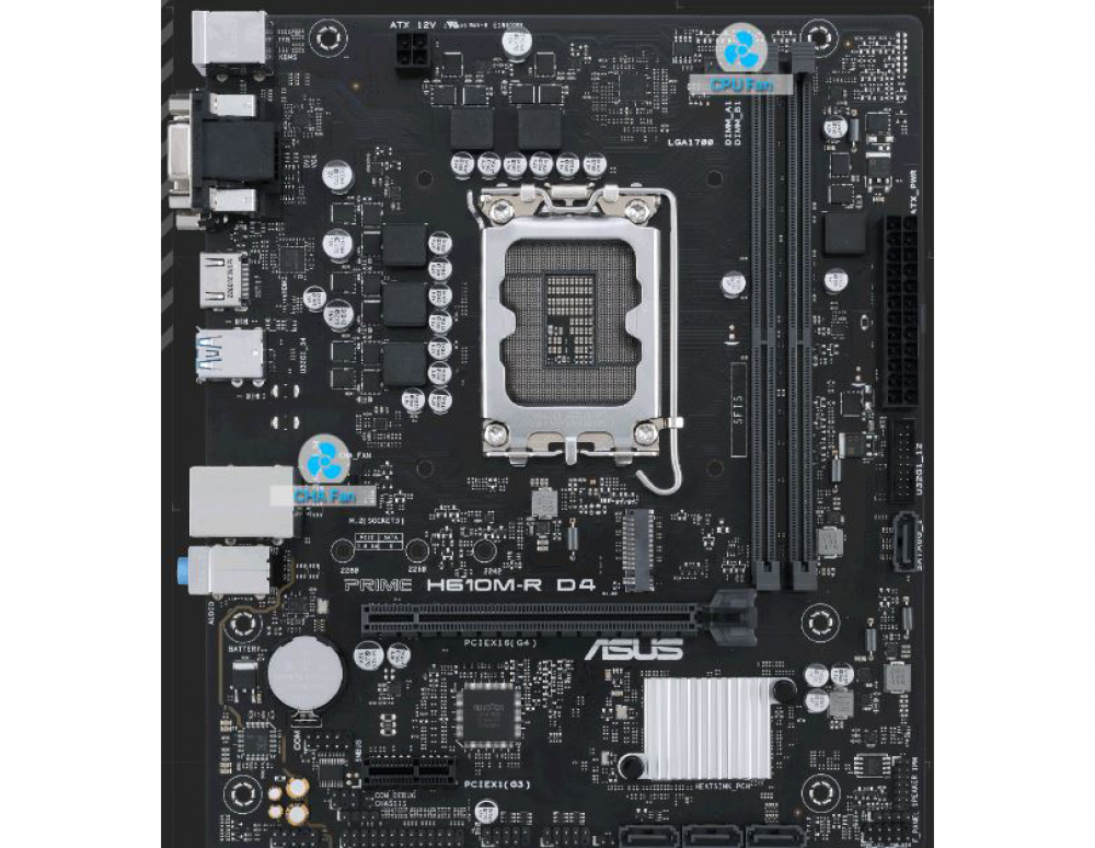 Материнська плата ASUS PRIME H610M-R D4-SI (90MB1B40-M0ECY0)