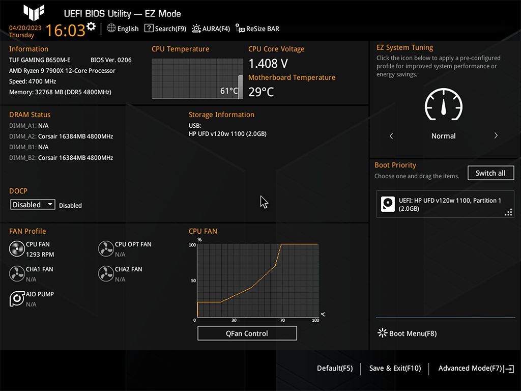 Материнська плата ASUS TUF GAMING B650M-E (90MB1FU0-M0EAY0)