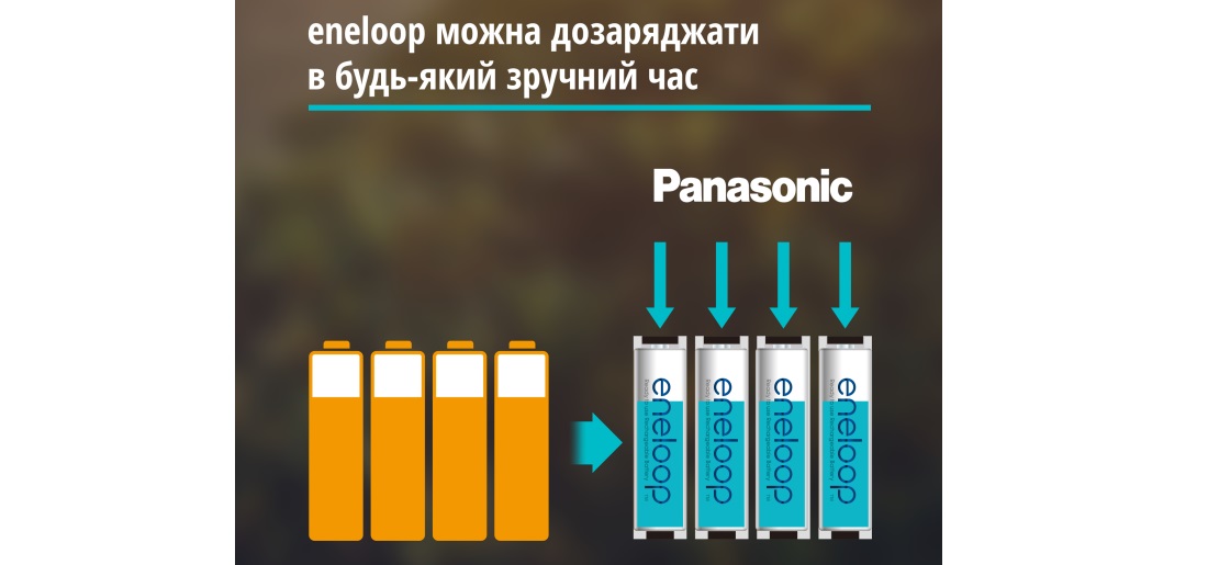 Акумулятор Panasonic Eneloop NI-MH AAA 800 мАг, 4 шт. (BK-4MCDE/4BE)