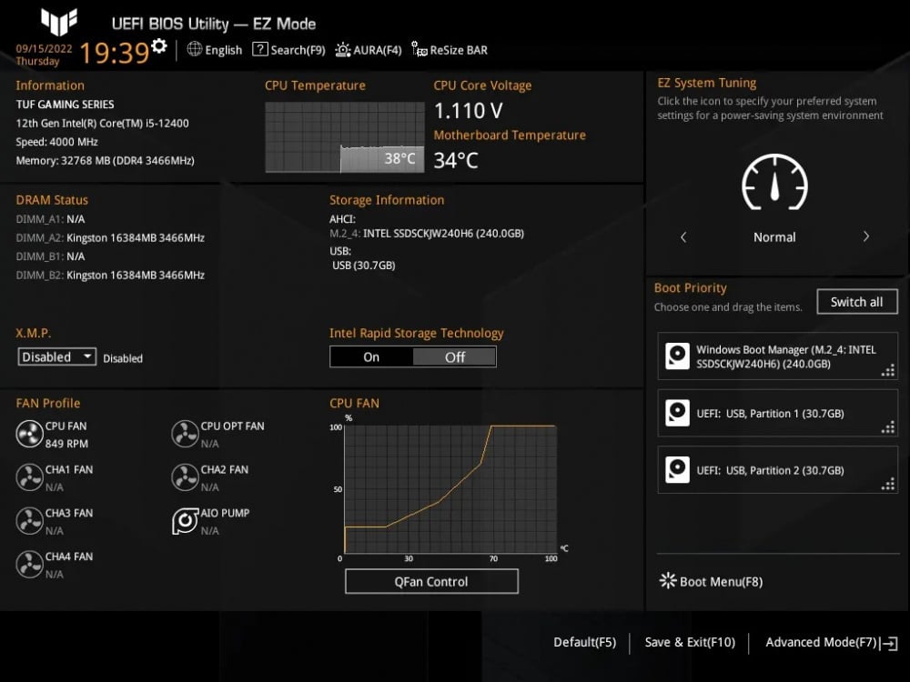 Материнська плата ASUS TUF GAMING B760M-PLUS s1700 (90MB1ES0-M1EAY0)