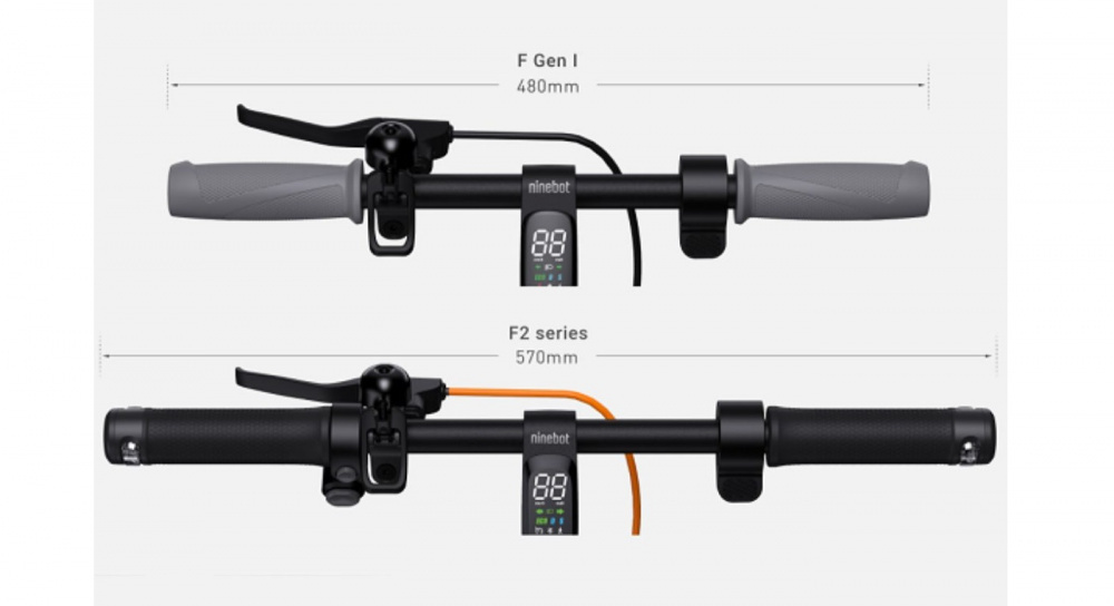 Електросамокат Segway-Ninebot F2E PLUS, Dark Grey/Orange