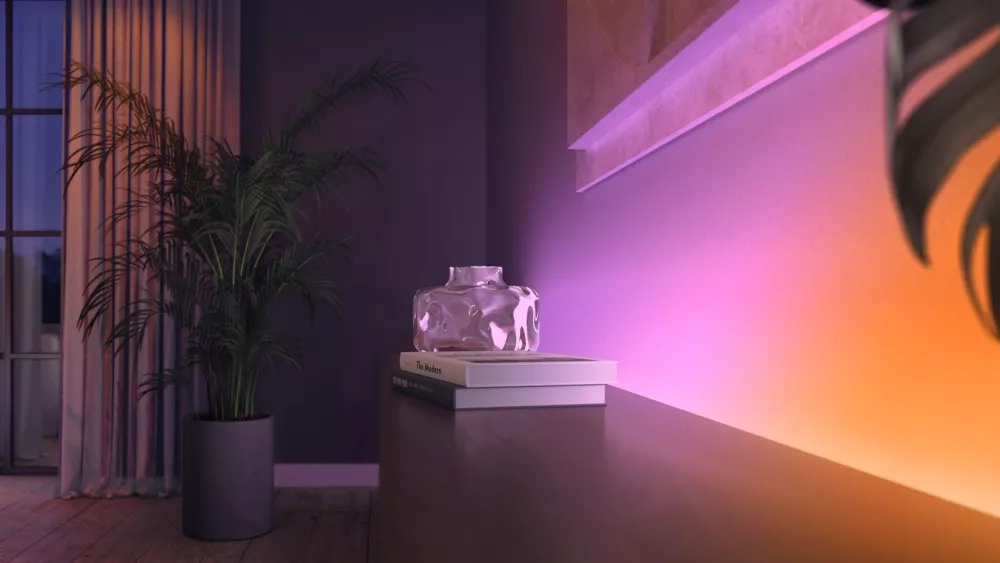 Стрічка світлодіодна розумна Philips Hue Gradient, 0.5W(20Вт), 2000K-6500K, RGB, базовий комплект (929002994901)