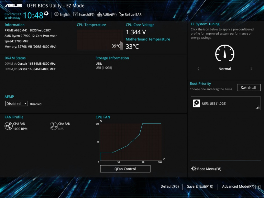 Материнська плата ASUS PRIME A620M-K sAM5 (90MB1F40-M0EAY0)