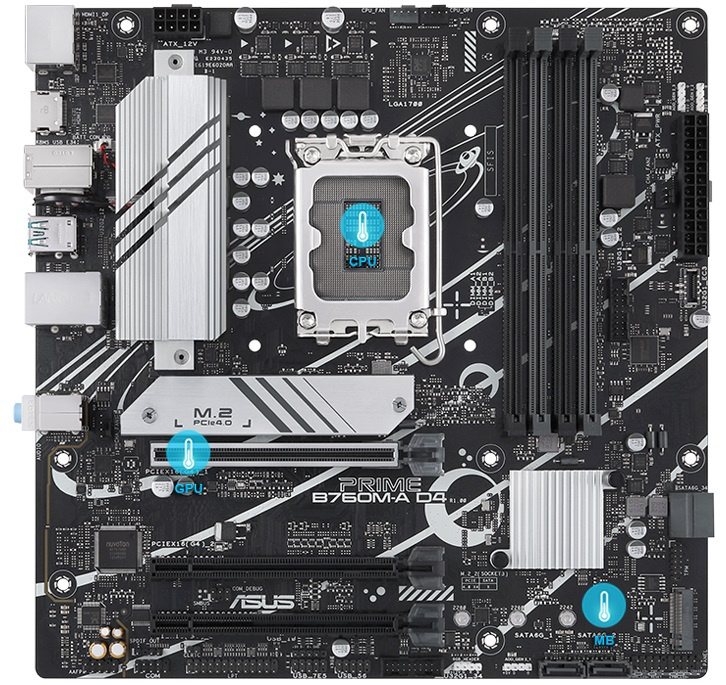 Материнська плата ASUS PRIME B760M-A D4-CSM s1700