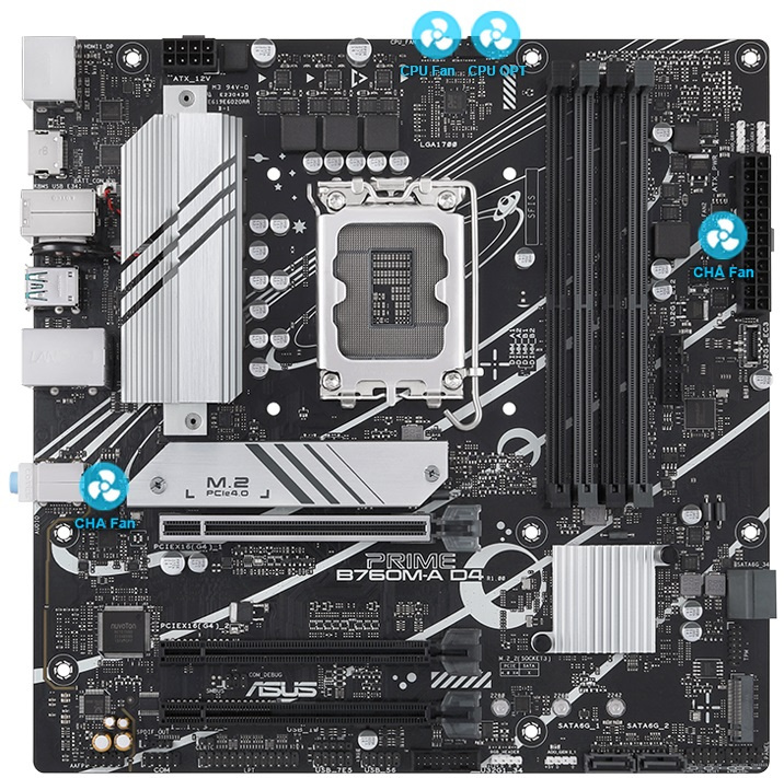 Материнська плата ASUS PRIME B760M-A D4-CSM s1700