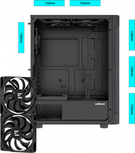 Корпус ZALMAN I4 без БЖ (I4BLACK)