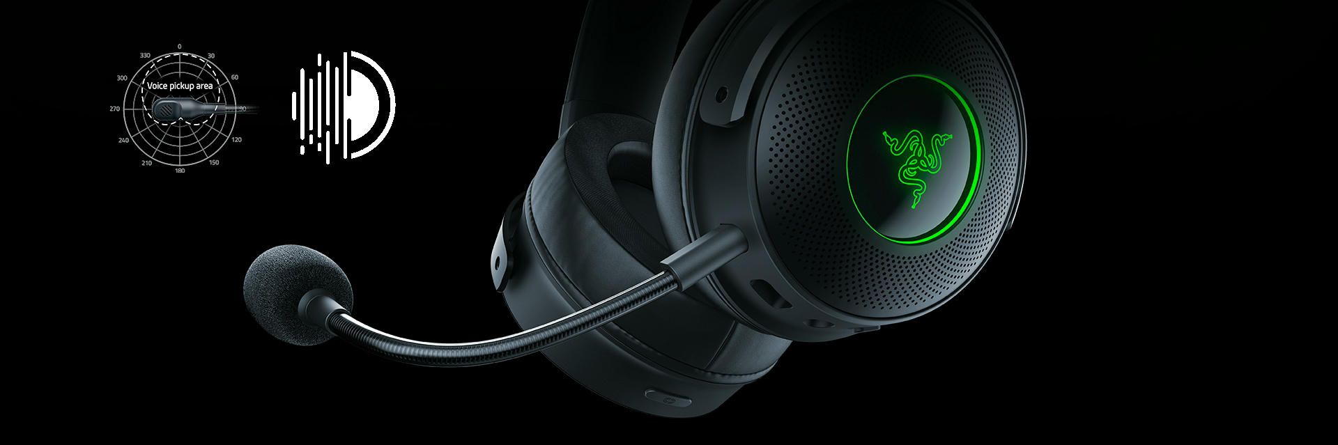 Ігрова гарнітура Razer Kraken V3 Pro Wireless Black (RZ04-03460100-R3M1)