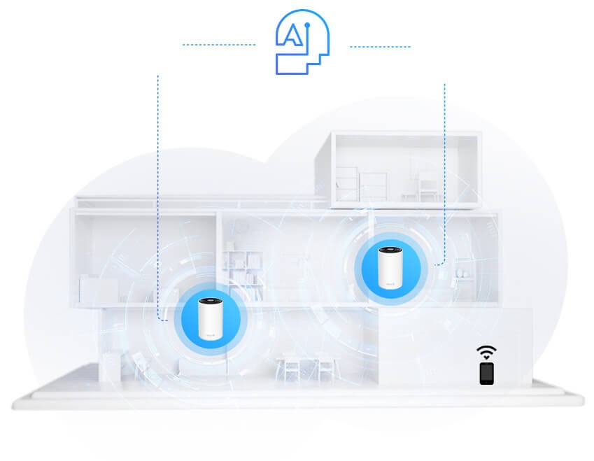 Маршрутизатор TP-LINK DECO PX50 2PK AX3000 + Powerline G1500 (DECO-PX50-2-PACK)