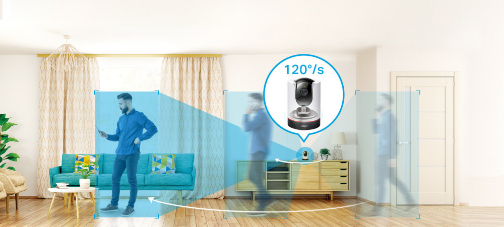 IP-камера TP-LINK Tapo C225 3MP N300 microSD motion detection 360° mic