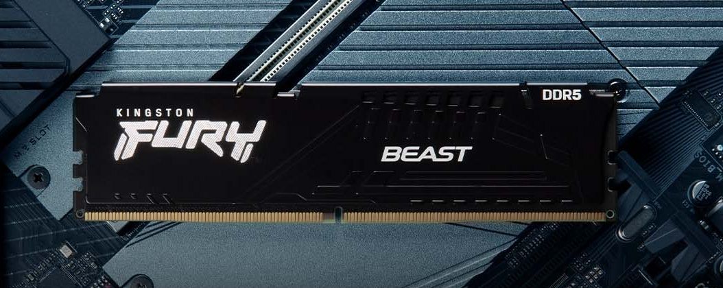 Пам’ять ПК Kingston DDR5 32GB KIT (16GBx2) 6000 Beast Black XMP (KF560C30BBK2-32)