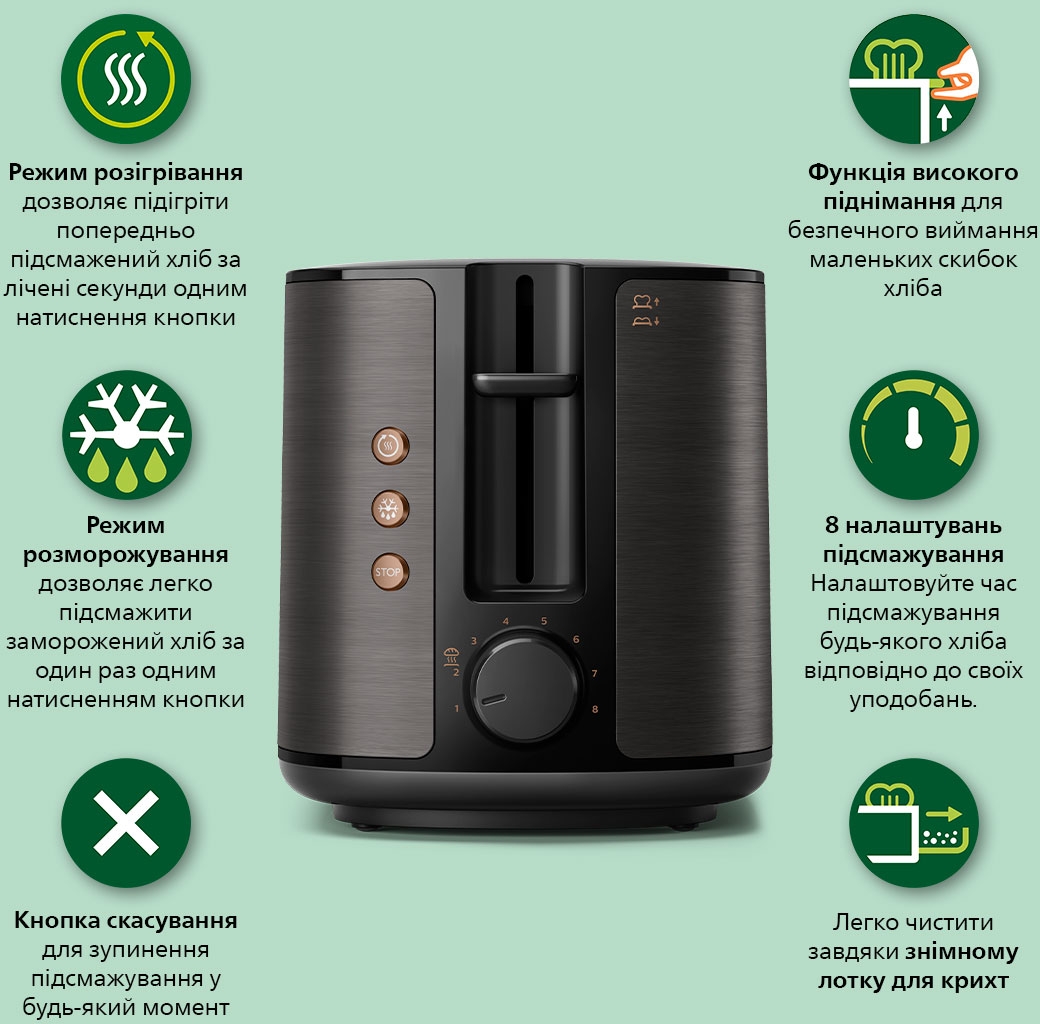 Тостер Philips Viva Collection HD2650/30