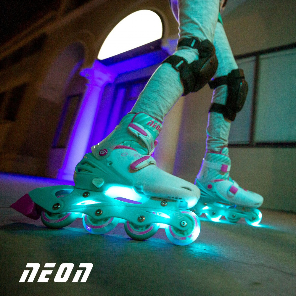 Роликові ковзани Neon Inline Skates Зелений (Розмір 34-37)